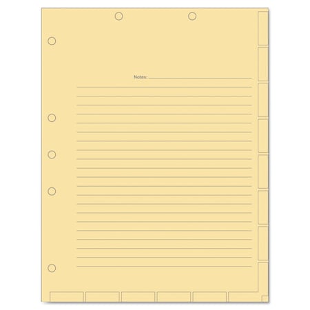 Tabbies Medical Chart Divider Sheet, Manila, PK400 54519